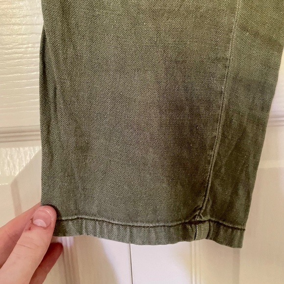 American Eagle Outfitters Olive Green Tie Cargo Pants | Size 4 - Picture 6 of 8